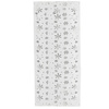 Bieżnik na stół 183x35cm obrus świąteczny ze śnieżynkami biały
