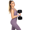Hantle 2x10kg hexagonalne do ćwiczeń fitness ciężarki zestaw 2 szt. czarne