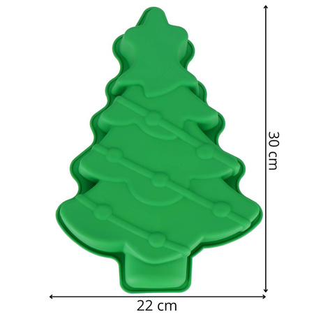 Foremka do pierników i ciastek świątecznych, silikonowa choinka