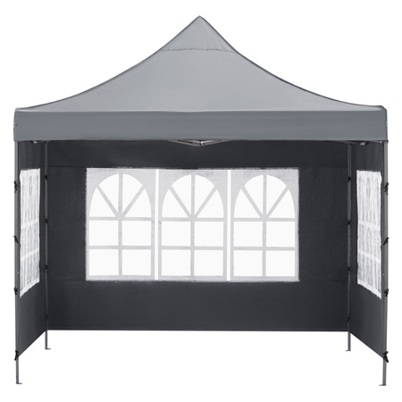 Pawilon handlowy 3x3 m namiot handlowy ekspresowy na imprezy, targ, catering, ciemnoszary