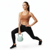 Kettlebell miękki 8 kg ciężar do ćwiczeń, kula treningowa, fitness, turkusowy