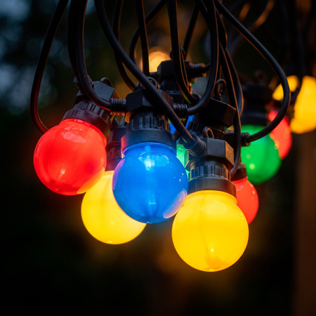 Lampki świąteczne, choinkowe zewnętrzne IP44 girlanda świetlna 10 LED 5 m ozdobne żarówki
