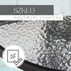 Zestaw mebli ogrodowych stół okrągły szklany i 4 krzesła metalowe na taras balkon czarne 