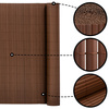 Osłona PVC maskująca 500x120 cm mata na balkon, taras, ogrodzenie, brązowa