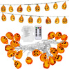 Dekoracja na Halloween łańcuch świetlny dynie girlanda na baterie i pilota 20 LED