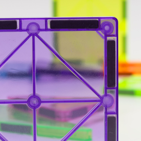 Klocki magnetyczne dla dzieci 48 szt. klocki konstrukcyjne 3D kolorowe edukacyjne