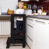Kitchen helper, pomocnik kuchenny, podest dla dzieci 90 cm czarny