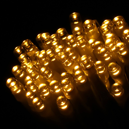 Lampki choinkowe 120 LED na baterię, ciepły biały, 8-stopniowy programator