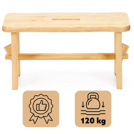 Taboret drewniany, wielofunkcyjny stołek, podest, krzesło ogrodowe do plewienia