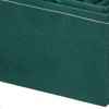 Szkatułka na biżuterię 12x12x12 cm zielony kuferek z przegródkami i lusterkiem welurowy