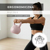 Kettlebell do ćwiczeń 8 kg hantla, odważnik treningowy ABS kula różowa
