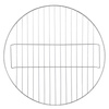 Grill węglowy okrągły, ruszt 41 cm zamykany grill ogrodowy z pokrywą czarno-czerwony