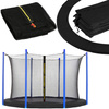 Osłona na sprężyny z siatką zewnętrzną do trampoliny 10FT 305 cm czarna