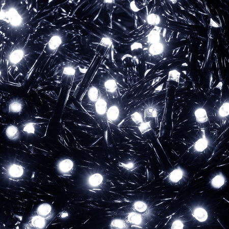 Lampki choinkowe 41,5 m zimny biały 500 led oświetlenie świąteczne IP44