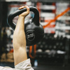 Kettlebell do ćwiczeń 20 kg hantla, odważnik treningowy ABS kula czarna