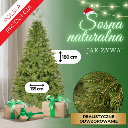 Choinka sztuczna premium 180 cm sosna naturalna