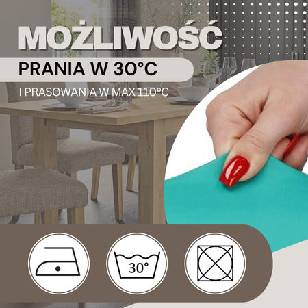 Pokrowiec na krzesło elastyczny uniwersalny turkusowy