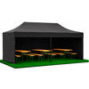 Pawilon handlowy 3x6 m namiot handlowy ekspresowy na imprezy, targ, catering, czarny