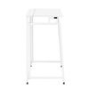 Biurko gabinetowe, stolik do nauki składany, komputerowy 80 cm drewniane, białe