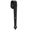 System drzwi przesuwnych 200 cm barn door, prowadnica z ozdobnymi okuciami do 100 kg czarny