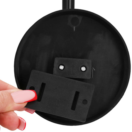 Lampa ogrodowa solarna LED 5w1 ażurowy kinkiet z 3 trybami świecenia czarny