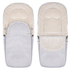 Śpiworek do wózka 4w1, śpiwór do sanek, gondoli z torbą 90 cm szaro-beżowy