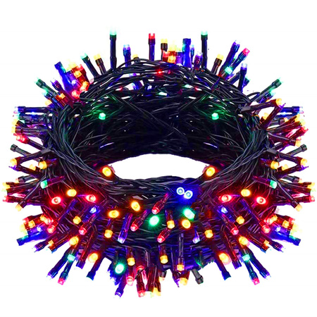 Lampki choinkowe 1000 LED 50 m multikolor zewnętrzne oświetlenie świąteczne