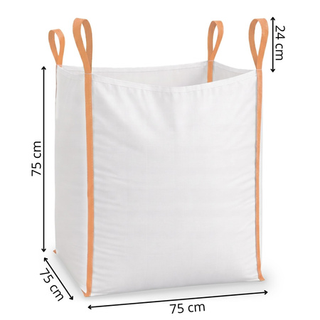 Worek Big Bag 500 kg mocny na gruz kontener biały