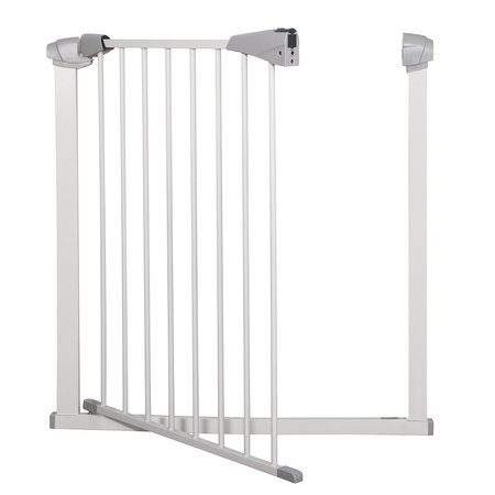 Barierka na schody 76-85 cm bramka rozporowa, zabezpieczająca biała