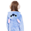 Piżama jednoczęściowa kigurumi dziecięcy kombinezon Stitch rozmiar 120-130 cm