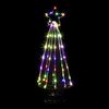 Choinka metalowa 45 cm ozdoba świąteczna 80 LED multikolor
