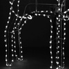 Renifer Led świąteczny z ruchomą głową 115 cm świetlna dekoracja do ogrodu biały zimny