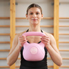 Kettlebell do ćwiczeń 10 kg hantla, odważnik treningowy ABS kula różowa