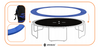 Osłona na sprężyny do trampoliny 426 427 430 14ft tp-14ft 426 cm blue
