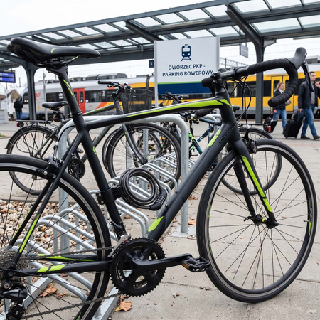 Zapięcie, zabezpieczenie rowerowe na kod 95 cm linka rowerowa, czarna