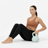Kettlebell miękki 8 kg ciężar do ćwiczeń, kula treningowa, fitness, turkusowy