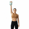 Kettlebell miękki 8 kg ciężar do ćwiczeń, kula treningowa, fitness, turkusowy
