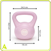 Kettlebell do ćwiczeń 10 kg hantla, odważnik treningowy ABS kula różowa