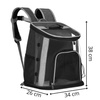 Plecak transporter dla kota królika psa 38 x 34 x 26 cm torba transportowa do 15 kg czarna