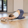 Mata do jogi, ćwiczeń fitness antypoślizgowa 183x61 cm materac do pilates, jasny beż