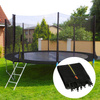 Siatka do trampoliny zewnętrzna z osłoną na sprężyny 427 cm 14 FT 8 słupków niebieska
