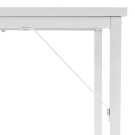 Biurko loft 100x50x76 cm industrialne, stolik komputerowy nowoczesny biały