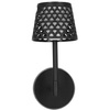 Lampa ogrodowa solarna LED 5w1 ażurowy kinkiet z 3 trybami świecenia czarny