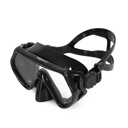 Komplet do snorkelingu płetwy 42-47 regulowane, maska do nurkowania AntiFog i rurka DryTop