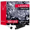 Lampki dekoracyjne 300 LED druciki biały zimny