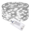 Lampki dekoracyjne 50 LED biały zimny na baterie