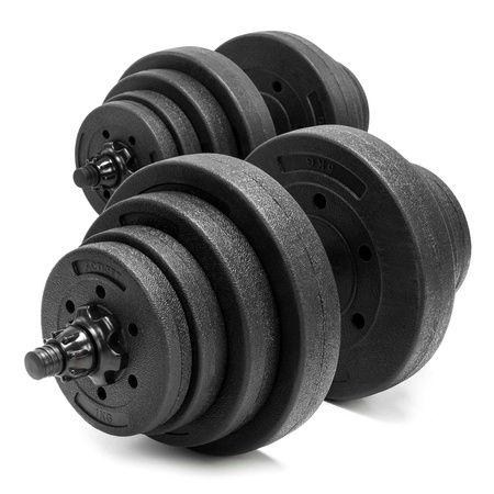 Hantle do treningu siłowego 40 kg regulowane zestaw gryf 2x20 kg