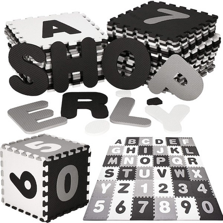 Mata piankowa cyfry, alfabet 175x175 cm puzzle dla dzieci pianka EVA