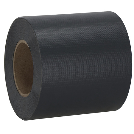 Taśma ogrodzeniowa PVC 35m x 19 cm 450 g/m2 z klipsami mocującymi 20 szt. antracyt