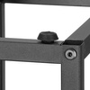 Kwietnik metalowy 6 półek 79 cm nowoczesny stojak na kwiaty loft czarny, ciemnobrązowy